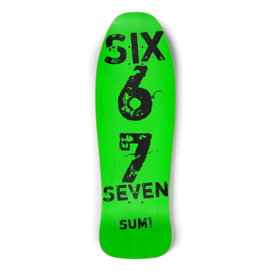 sum1sk8boards 6 7 six seven old school shape skateboard
