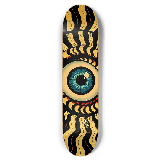 sum1sk8boards eyeball spiral 7.62 popsicle skateboard